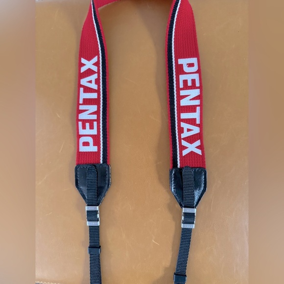 Vintage PENTAX Camera Neck Strap with Leather Ends - Picture 1 of 2